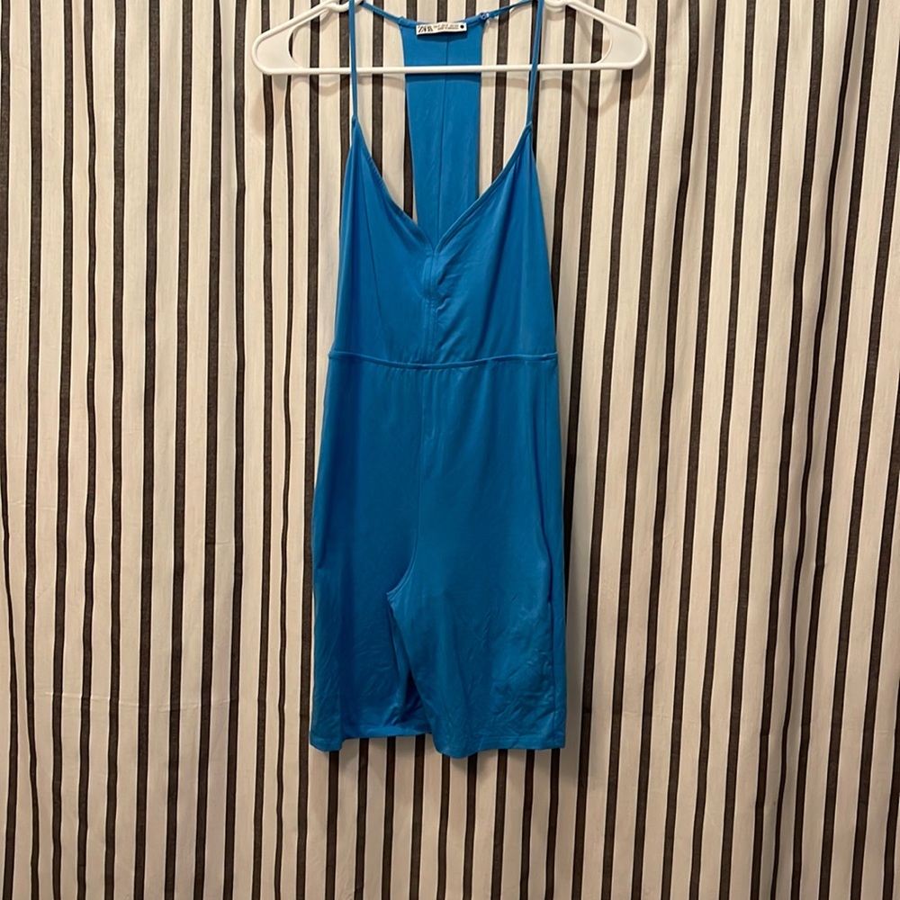 Blue one piece bodysuit Zara jumper